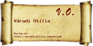 Váradi Otília névjegykártya